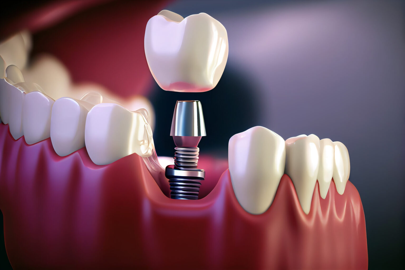 Concept for dental prosthesis.generative ai